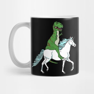 Unicorn Riding Dino Mug